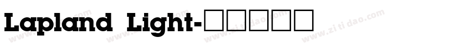 Lapland Light字体转换